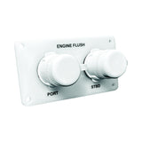 Flushmaster Flush Port Reroute Dual Outlet - White Acrylic Plate - Horizontal - 1/2' Barb [SM-QCR2WH12] - official Flushmaster product image 4