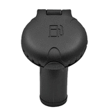 Attwood Marine Attwood Deck Fill f/Carbon Canister System - Angled Body &amp; Scalloped Black Plastic Cap - 99DFCCAB1S