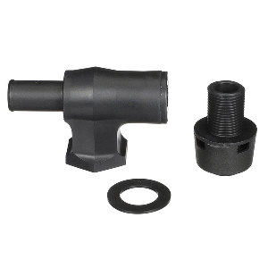 Attwood Marine Attwood 90&deg; P-Trap Fuel Tank Vent - Black w/Black Vent Head - 1670-3