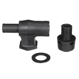 Attwood Marine Attwood 90&deg; P-Trap Fuel Tank Vent - Black w/Black Vent Head - 1670-3