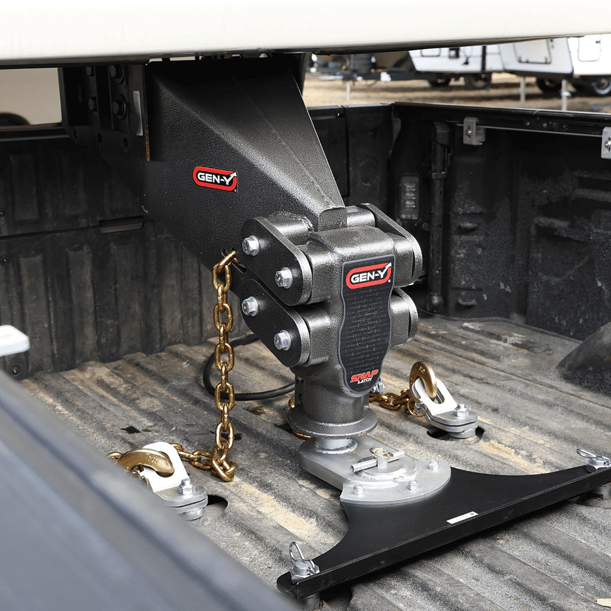 Gen Y Hitch GH8075AL 5th Wheel Pin Box Replacement with Gooseneck SnapLatch Coupler, Ball Size: 2 5/16″ , Capacity: 30,000, Description Executive Torsion-Flex 5th Wheel Pin Box Replacement, 3.5K – 6.5K pin - image 2
