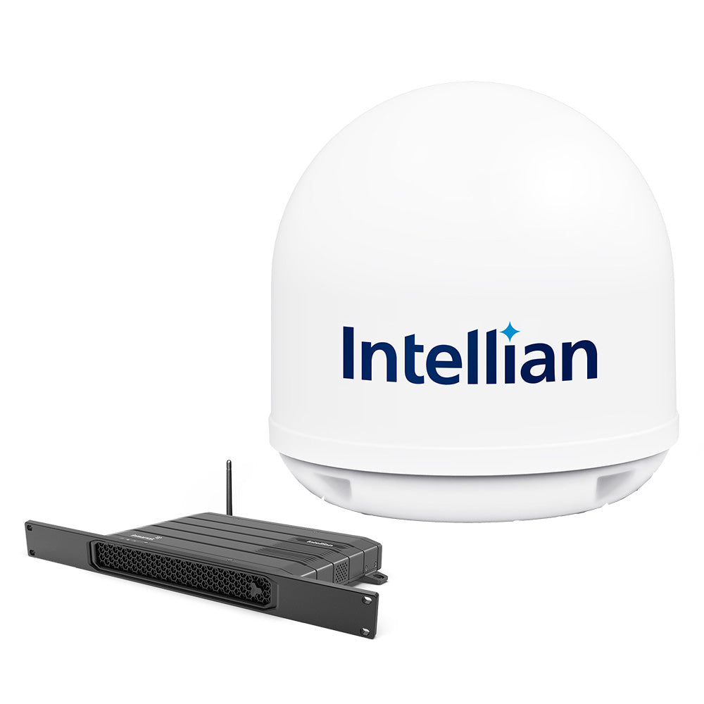 Terminal marítimo de banda ancha Intellian FB250 Inmarsat Fleet con BDU de montaje en rack de 19" [F4-A250-R]