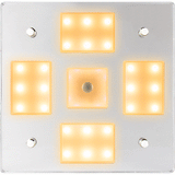Sea-Dog Square LED Mirror Light w/On/Off Dimmer - White &amp; Blue - 401840-3