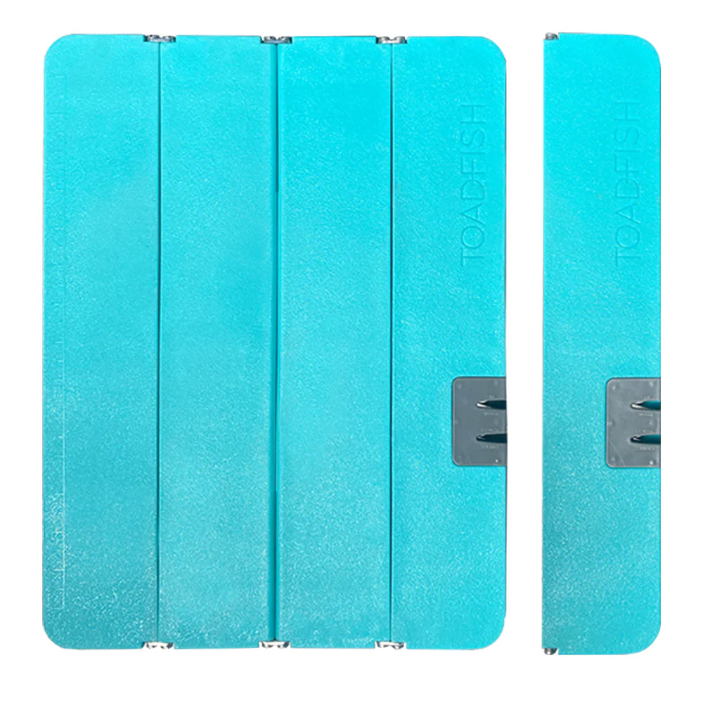 Tabla de cortar plegable Toadfish XL Stowaway con afilador de cuchillos incorporado - Verde azulado [1086]