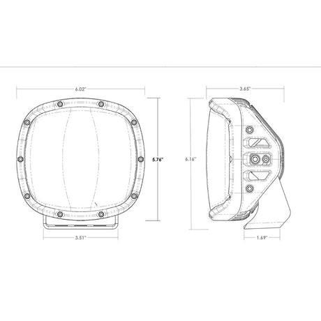 RIGID Industries Adapt XP w/Amber Pro Lens - Pair [300515] - product image 3