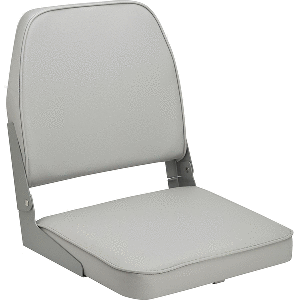 Attwood Marine Attwood Swivl-Eze Low Back Padded Flip Seat - Grey - 98395GY