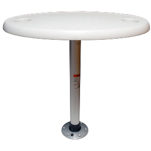 Springfield Marine Springfield White Oval Table Package - 18" x 30" Threadlock - 1690106