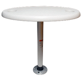 Springfield Marine Springfield White Oval Table Package - 18" x 30" Threadlock - 1690106