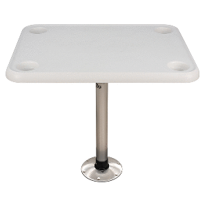 Springfield Marine Springfield 16" x 28" Rectangle Table Package - White Thread-Lock - 1690107
