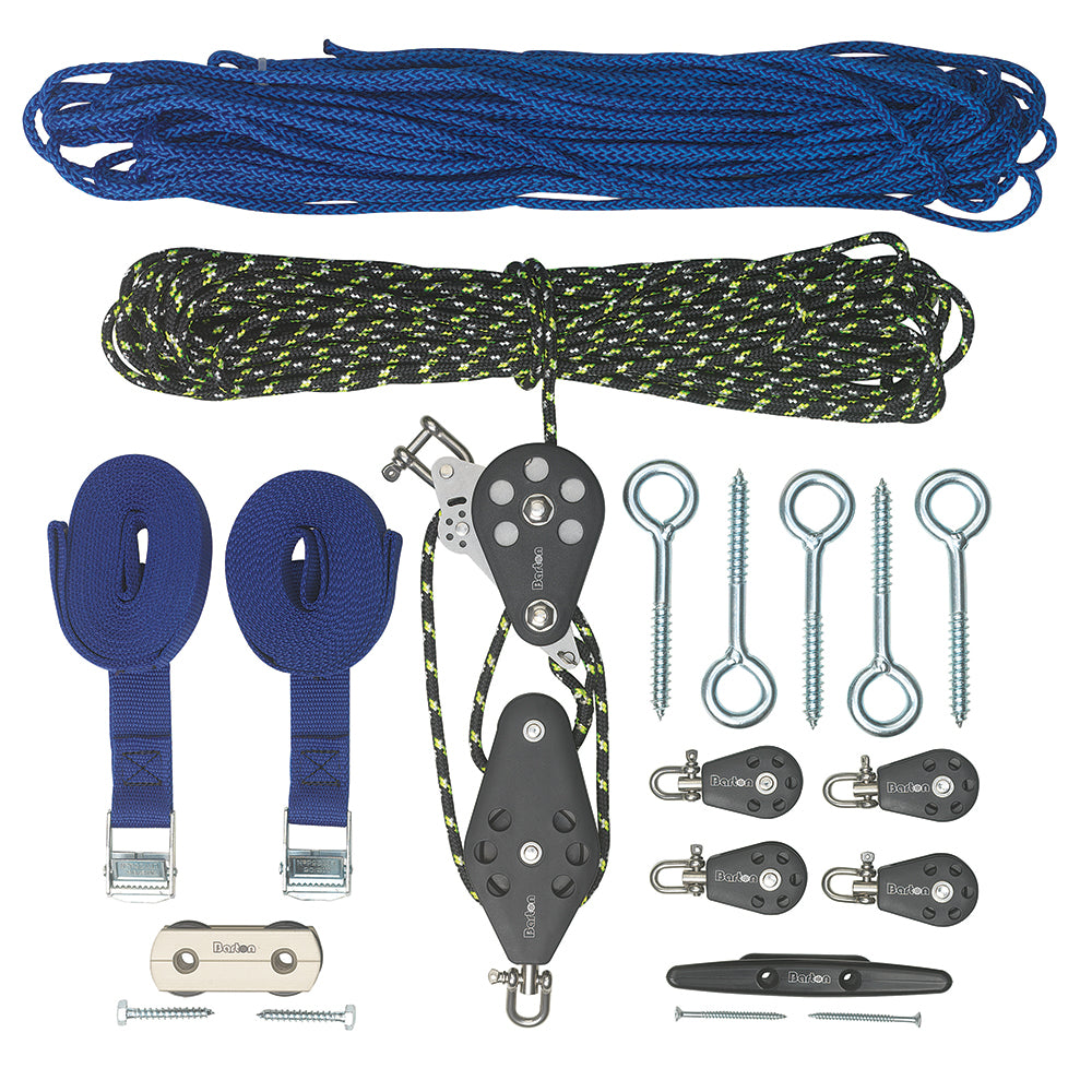 Sistema de almacenamiento Barton Marine SkyDock Reducción 4 a 1 hasta 175 LBS Elevación de 4 puntos [41201]
