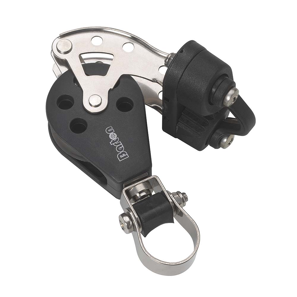 Bloque de plomo Barton Marine tamaño 3 - Sencillo con abrazadera para leva Becket [N03591]