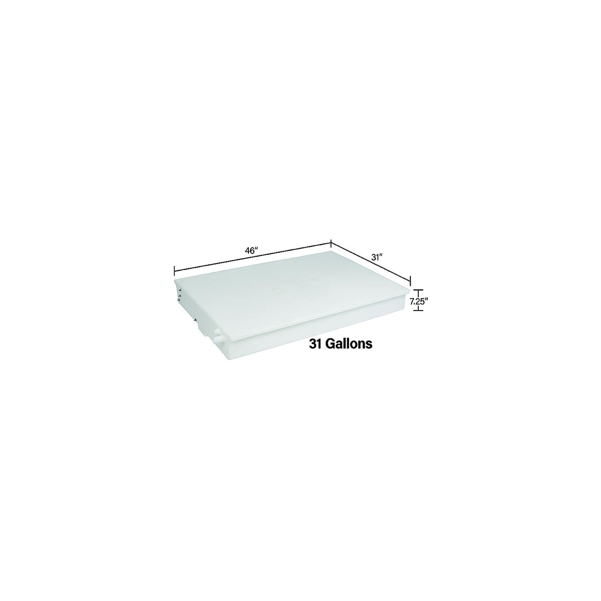Ameri-Kart W1315001DS Fresh Water Tank, 31 Gal. - image 1