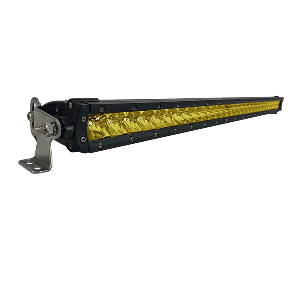 Black Oak LED Black Oak 30" Yellow Lens Single Row LED Light Bar - Combo Optics - Black Housing - Pro Series 3.0 - 30Y-S5OS