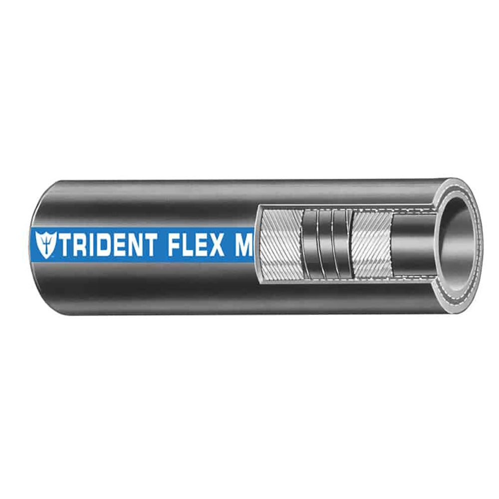 Trident Marine Manguera de agua de escape húmedo Flex Marine de 1-1/4" - Negra - Se vende por pie [100-1146-FT]