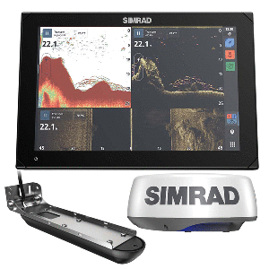 Simrad NSX&trade; 3012 Radar Bundle - HALO20+ Radar Dome &amp; Active Imaging&trade; 3-in-1 Transducer - 000-15378-001