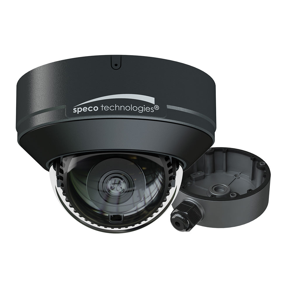 Cámara IP Speco con intensificador de IA de 4 MP con caja de conexiones - Lente fija de 2,8 mm [O4ID2]
