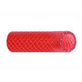 Trident Marine Manguera de línea de alimentación de agua caliente reforzada de PVC (FDA) de 5/8" - Apta para agua potable - Rojo translúcido - Se vende por pie [166-0586-FT]