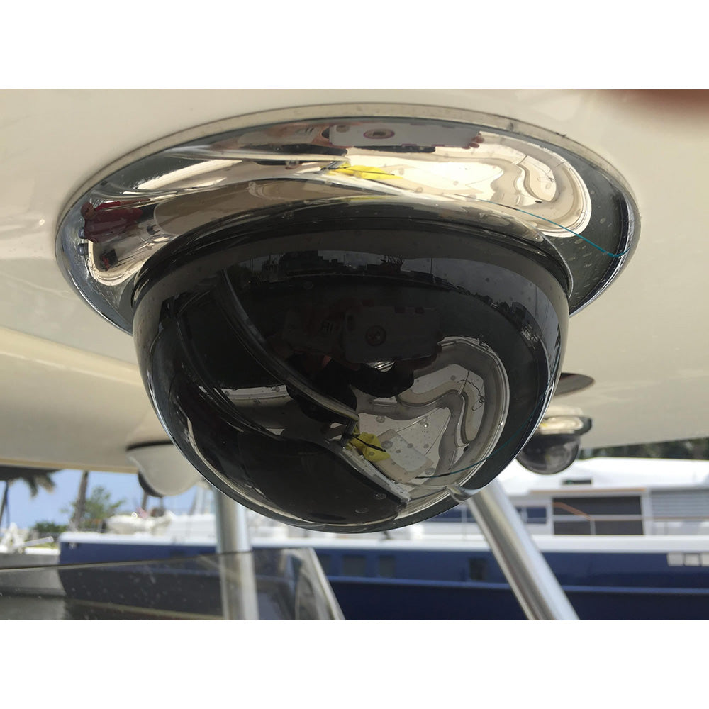 Cámara domo PTZ marina en miniatura Iris - Bisel inoxidable - IP Ethernet de alta definición - Zoom digital 10x - Formato de vídeo 4 en 1 [IRIS4106]