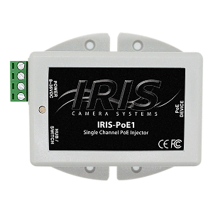 Iris Innovations Iris Single Channel PoE Injector - 8-36VDC Input Voltage &amp; 48VDC Output - POE1