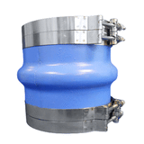 Trident Marine 4" ID Blue Silicone Molded Wet Exhaust Hump w/4 T-Bolt Clamp - 270V4000-S/S