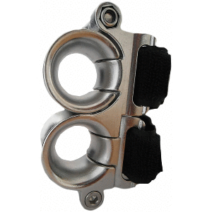 Wichard Marine Wichard Double Fairlead - 25mm Diameter Stanchion w/Webbing - Velcro Stipe - 20220W