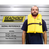 Seachoice Type II Personal Life Vest Foam Flotation Device, Yellow, Adult XL - EPE1110AK1ASLY-86080 - official Seachoice product image 4