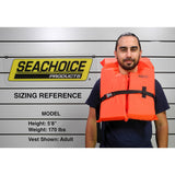Seachoice Life Vest, Type II Personal Flotation Device, Orange, Adult - EPE1110AK1AUO-85520 - official Seachoice product image 2