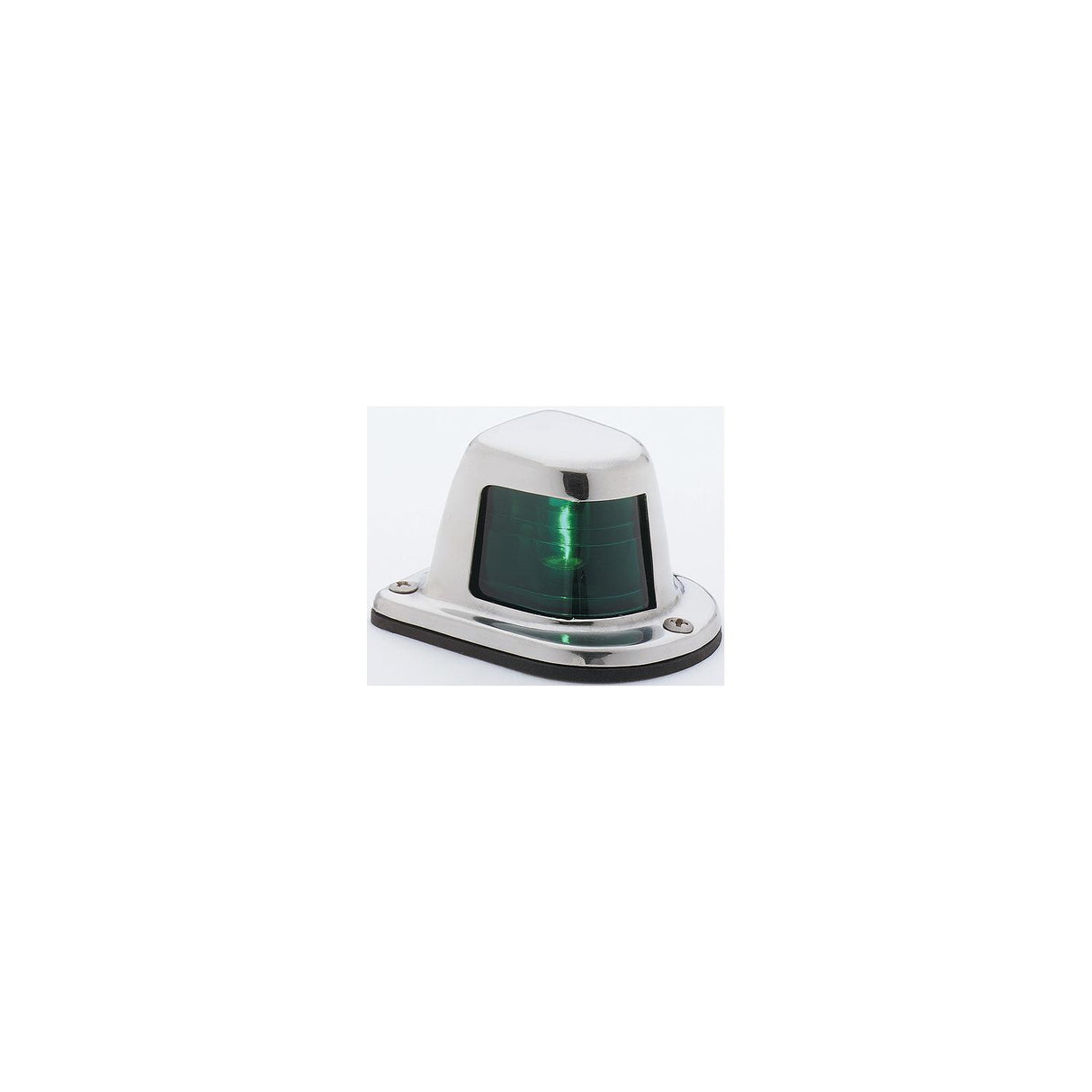 Attwood 1-Mile Deck Mount, Green Sidelight - 12V - Stainless Steel Housing [66319G7] - official Attwood product image 4