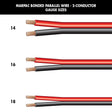 Marpac Bonded Parallel Wire - 2-Conductor (14 Gauge, Red/Black, 250’ L) - 7-4385 - image 1