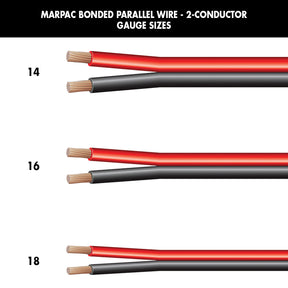 Marpac Bonded Parallel Wire - 2-Conductor (14 Gauge, Red/Black, 250’ L) - 7-4385 - image 1