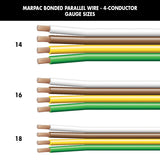 Marpac Bonded Parallel Wire -4-Conductor (18 Gauge, White/Brown/Yellow/Green, 100’ L) - 7-4396 - image 1