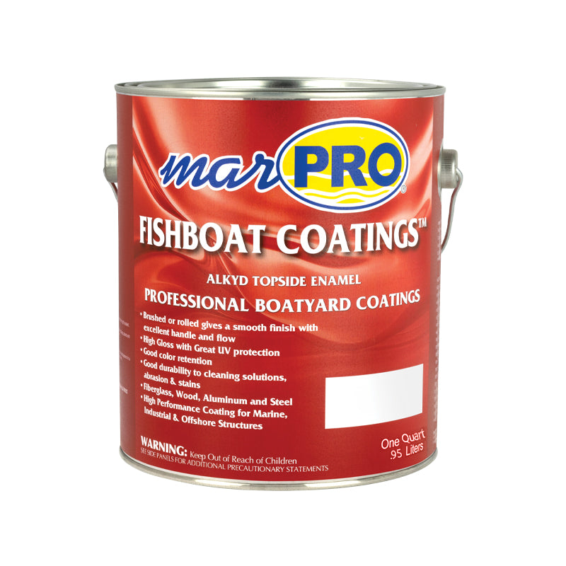 Marpro Fishboat Coatings™ - Alkyd Topside Enamel (Gloss White, Quart) - 7-2650 - image 1