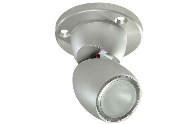 Lumitec GAI2 LED Positionable Light With Heavy Duty Base - Spectrum - Brushed - Spectrum RGBW - 111830 - GAI2 Brushed right