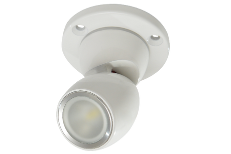 Lumitec GAI2 LED Positionable Light With Heavy Duty Base - Spectrum - White - Spectrum RGBW - 111831 - GAI2 HDB white left