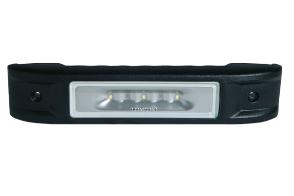 Lumitec Ibiza LED Engine Room Light - White/Red - Black - White/Red Dimming - 101533 - Ibiza Black Front