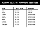 Marpac Select-Fit Neoprene Vest (Green/Black, Large) - 8-2132 - image 1