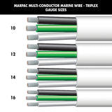 Marpac Multi-Conductor Marine Wire - Triplex (16 Gauge, Black/Green/White, 100’ L) - 7-4378 - image 2