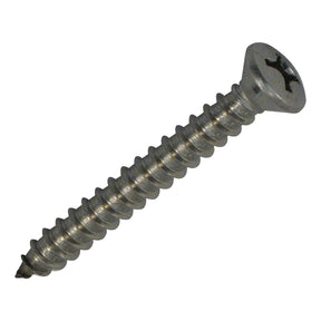 Marine Fasteners Inc Phillips Head Self-Tapping Screws - Oval Head (#12 x 3/4”) - 599 - image 1