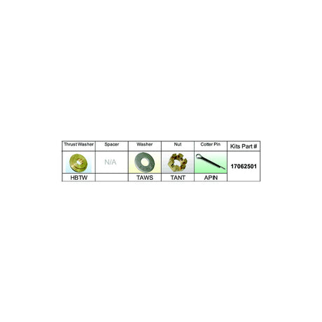 Solas Propeller Solas 17062501 Fixed Hub Prop Hardware Kit - Honda, Type B - 17062501 - official Solas product image 2