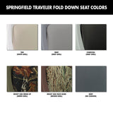 Springfield Marine Traveler Standard Folding Seats - Brown Shell with Mossy Oak Duck Blind Cushion - 1061108-C - image 2
