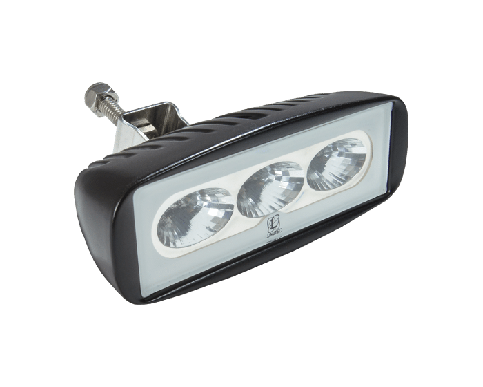 Lumitec CapreraLT Bracket Mount LED Flood Light - White, Black, MPN 101293