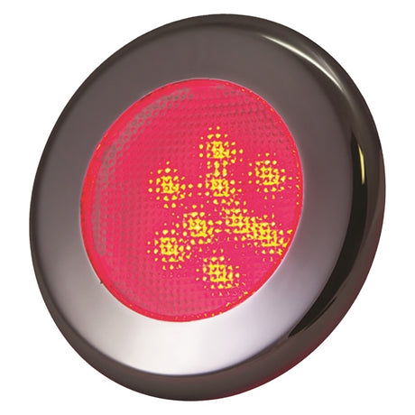 T-H Marine LED-51848-DP Puck Lite Recess Mnt Stainless Steel Bzl 3" Red LED