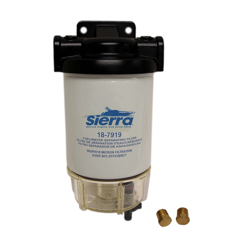 Sierra 18-7932-1 Fuel KT Alu 1/4 Clear Bowl Marine Boat