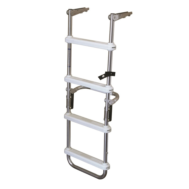JIF Marine DUG REMOVABLE FOLDING LADDER FLSH MNT 4 STEP