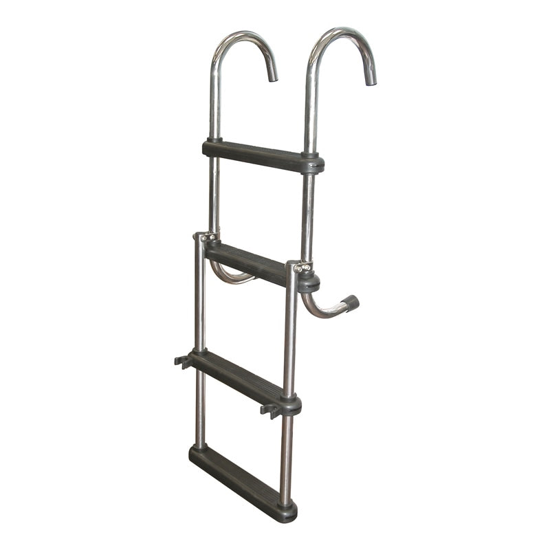 JIF Marine ASC4-SS REMOVABLE FOLDING LADDER SS C/MNT 4 STEP