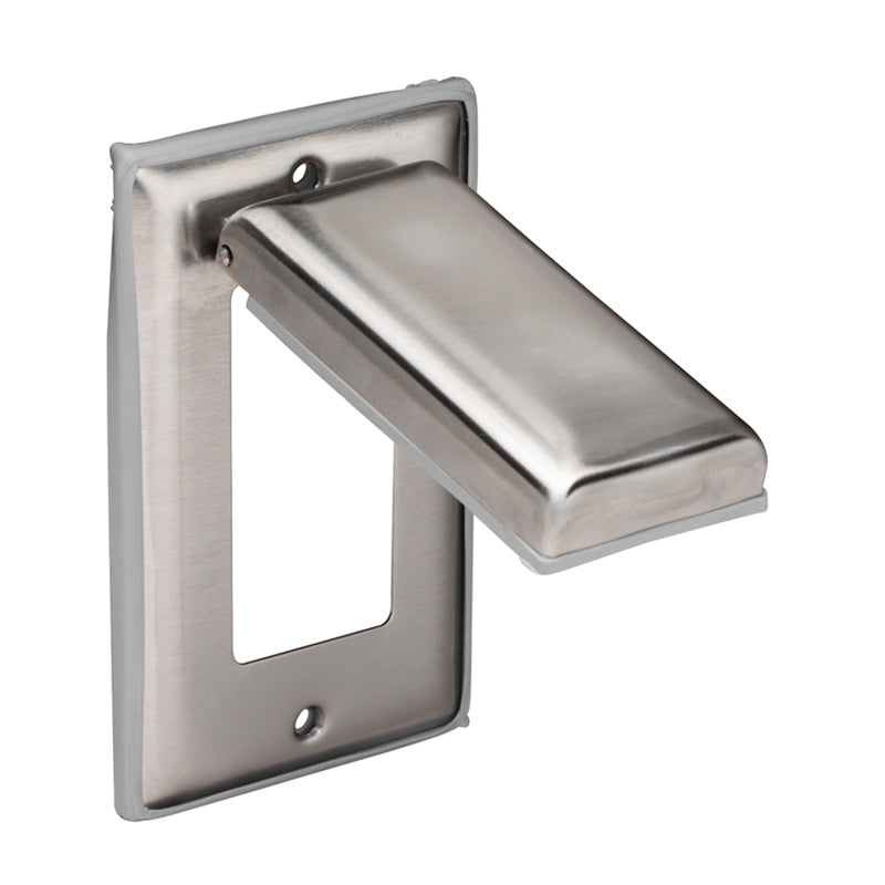 Marinco 7879CR-FI Cover Stainless Steel Gfi Duplex Outlet Marine Boat