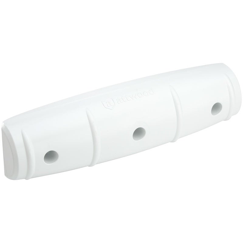 ATTWOOD 935321 Softside Dock Fender, Straight-Edge, 18" x 3-1/2" x 4-1/2", (3) 5/16" Mount Holes - 93532-1