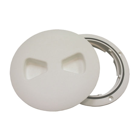 T-H Marine DPSLP-4-2-DP Deck Plate Low/Pro Twist Out White 4"