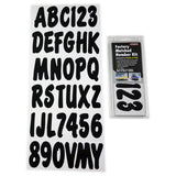 Hardline Products BLK200EC Letter Kit Black Marine Boat