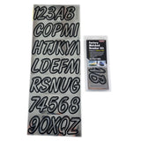 Hardline Products CHBKG400 Letter Kit Chr/Black Marine Boat